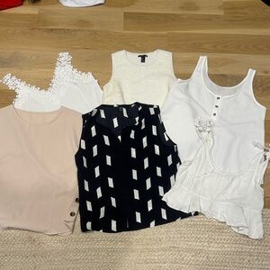 Assorted Women's Tops in Neutral Tones